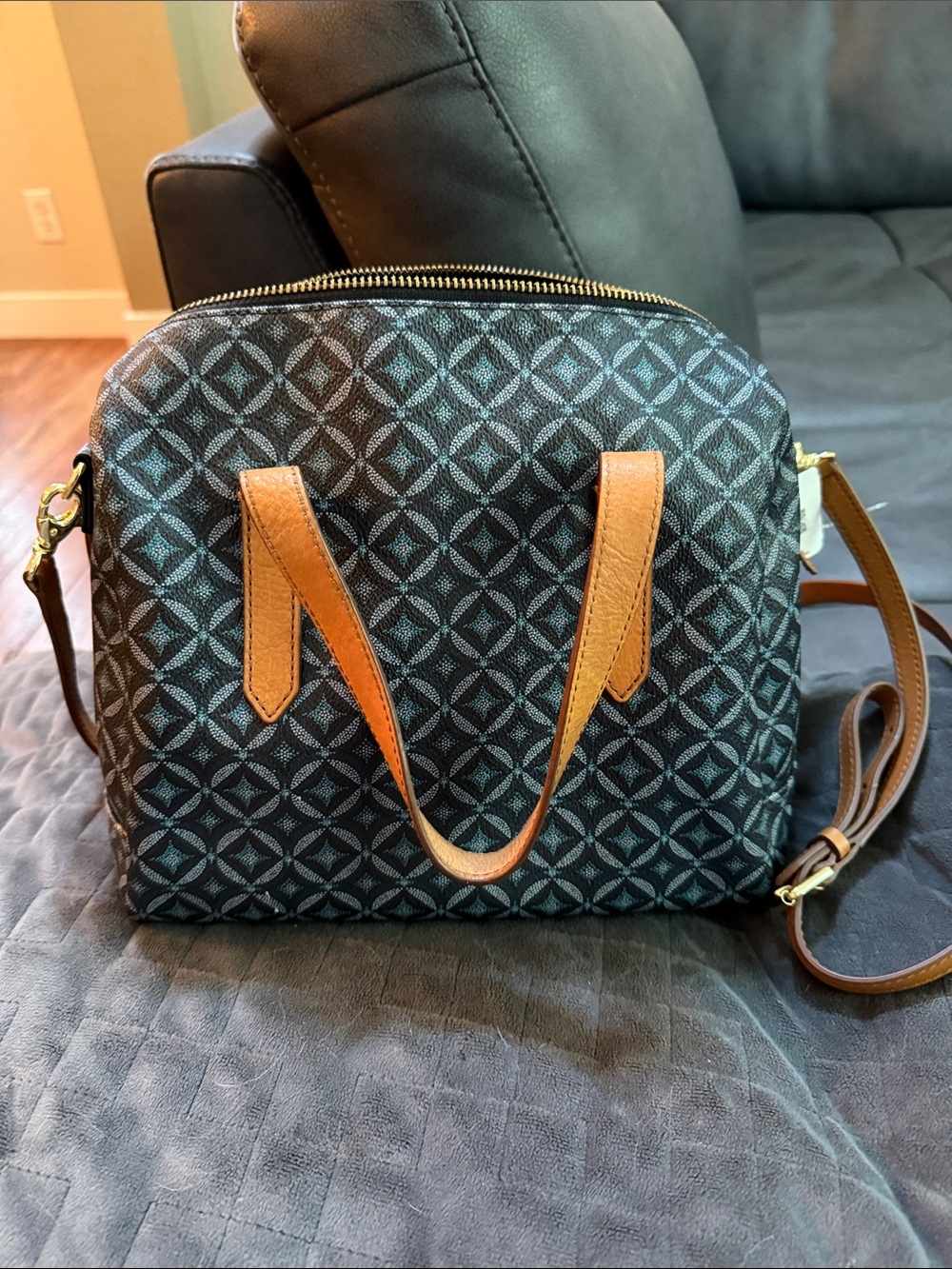 Fossil Sydney Satchel with removable crossbody strap